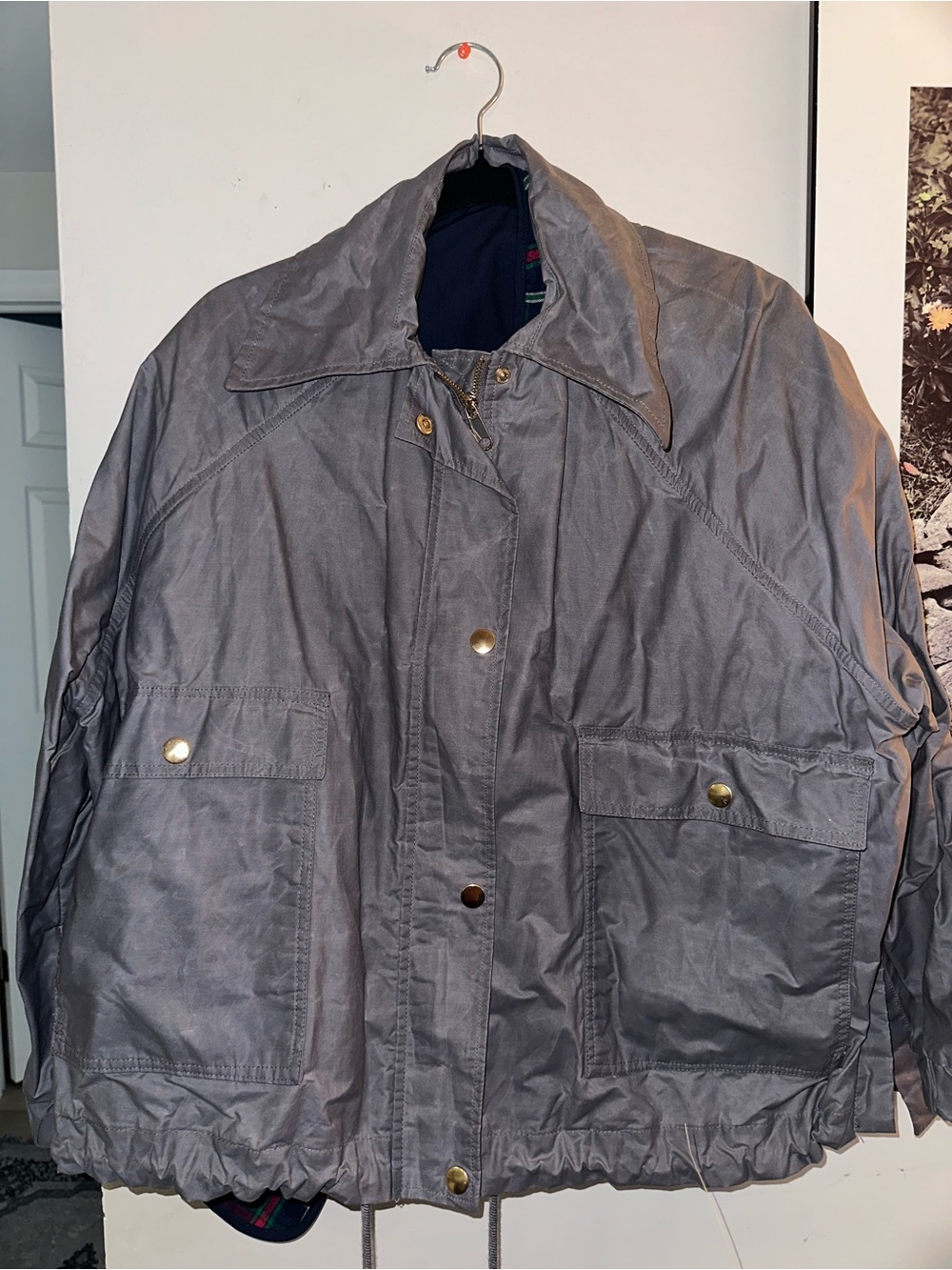 Woman Zara Lightweight Nylon Jacket - Gray